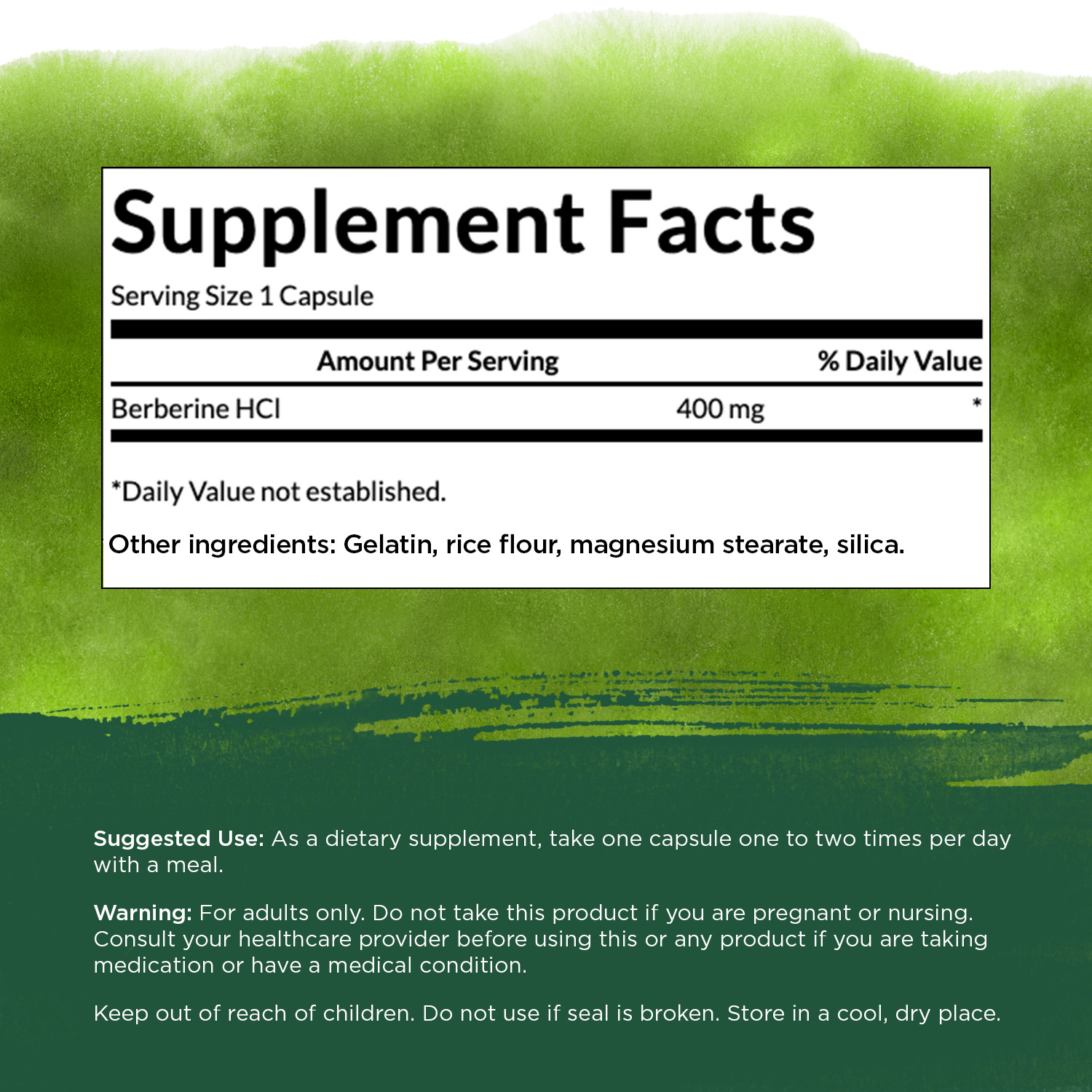 Swanson Herbal Supplements Berberine 400 mg Capsule 60ct