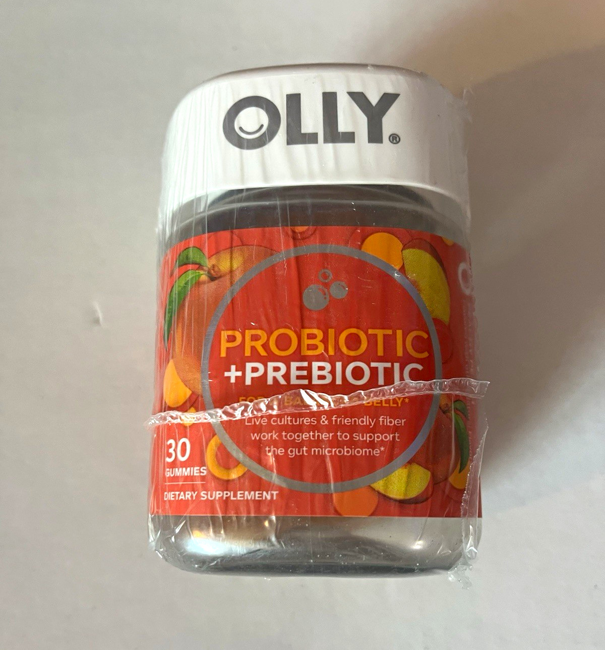 OLLY Probiotic + Prebiotic Gummy Supplement for Digestive Support, 30 Gummies