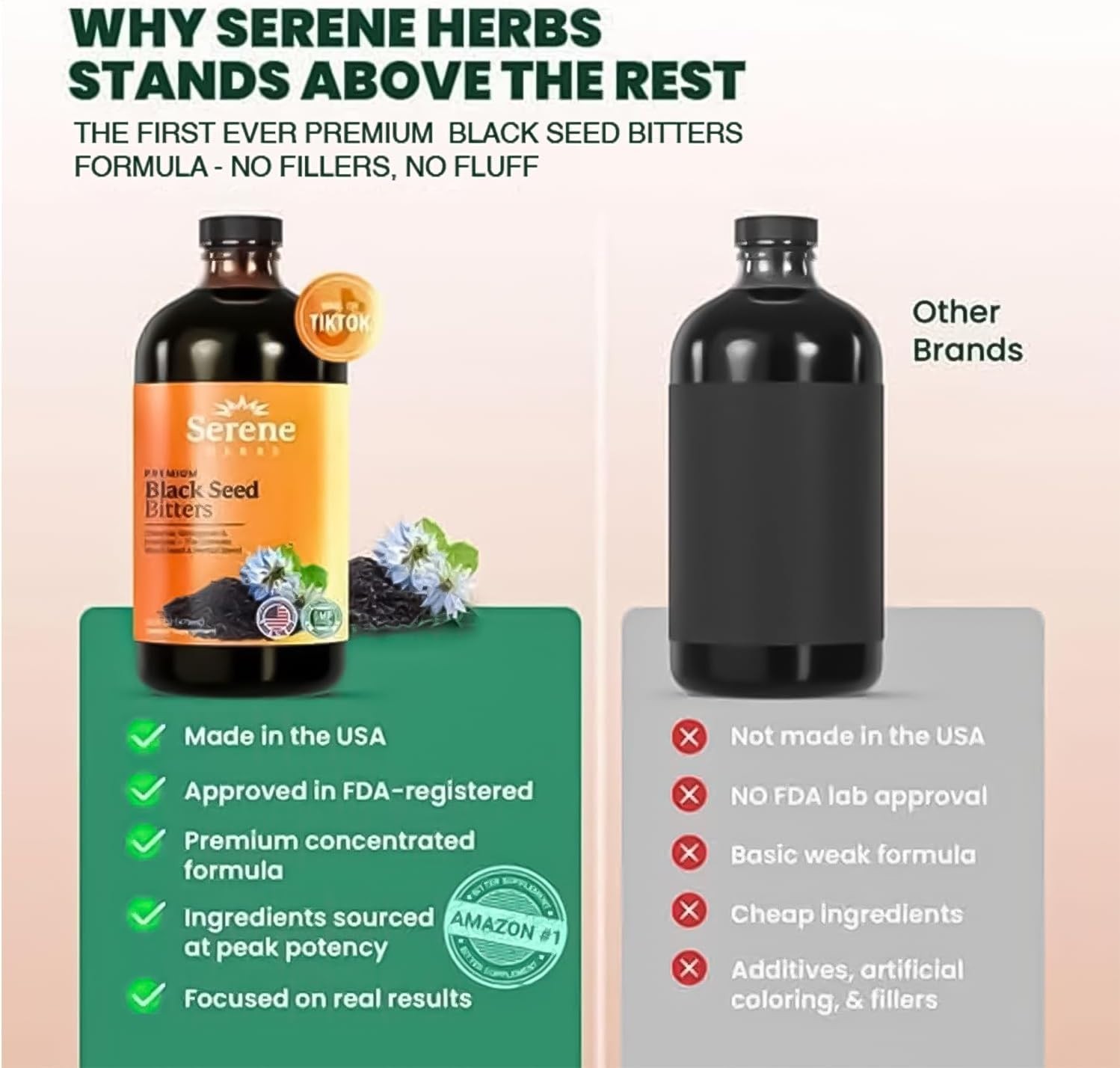Black Seed Oil Bitters Liquid | Nigella Sativa Immune Digestion | 16 oz