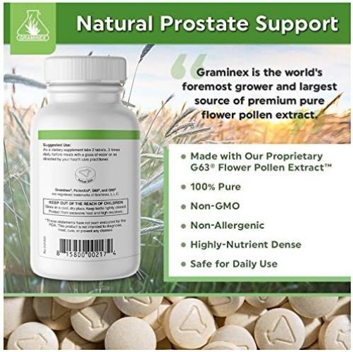 PollenAid Prostate Supplement: All Natural Prostate Support for Bladder Contr…