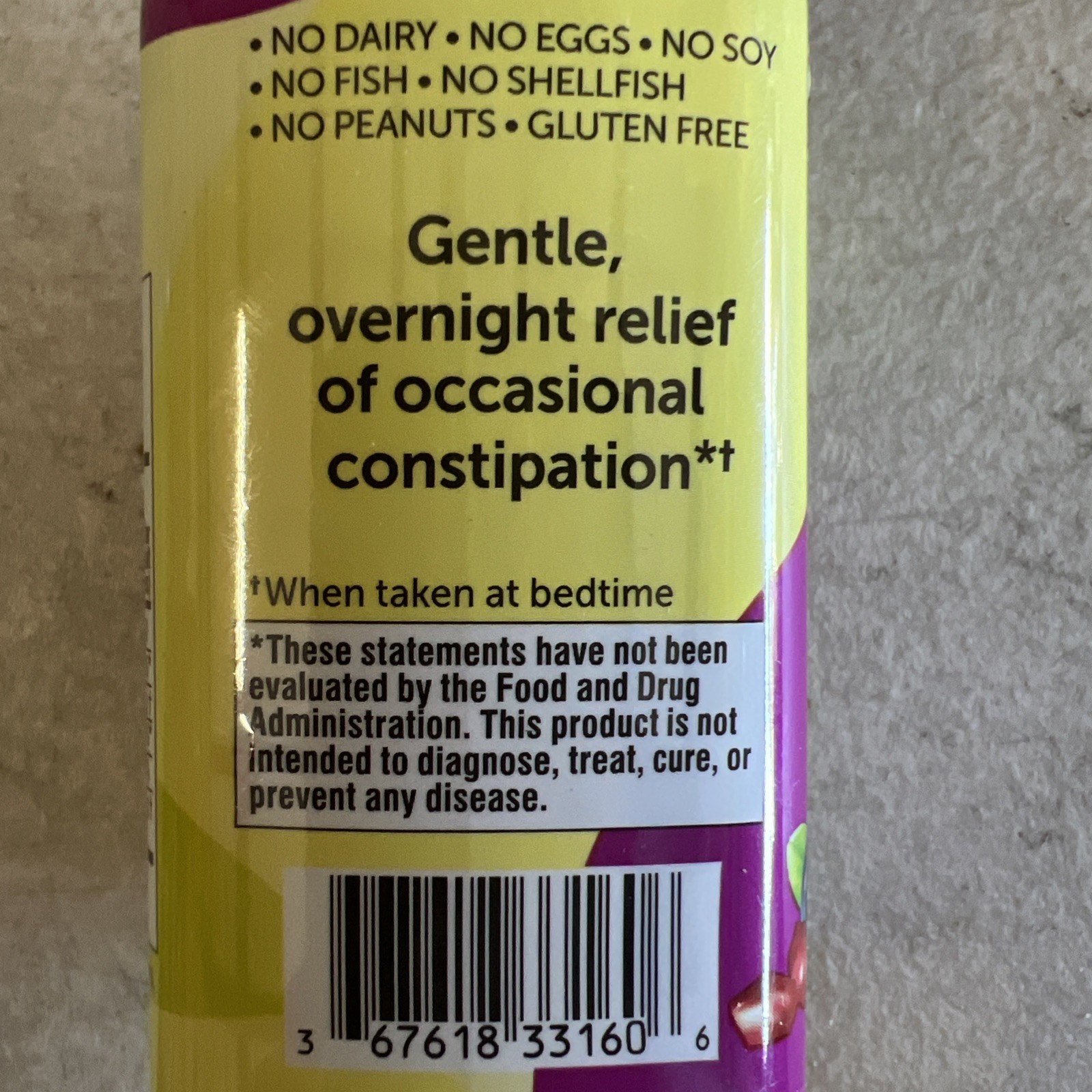 Senokot Laxative Gummies 60 Count Blueberry Pomegranate Dietary Supplement 04/26