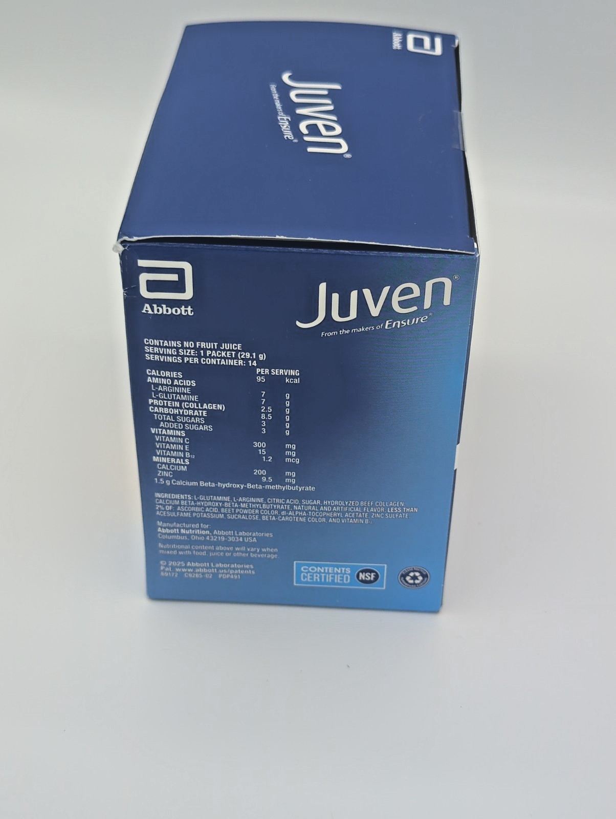 Juven Therapeutic Nutrition Powder – Abbott – Fruit Punch 14 Packets EXP 08/2027