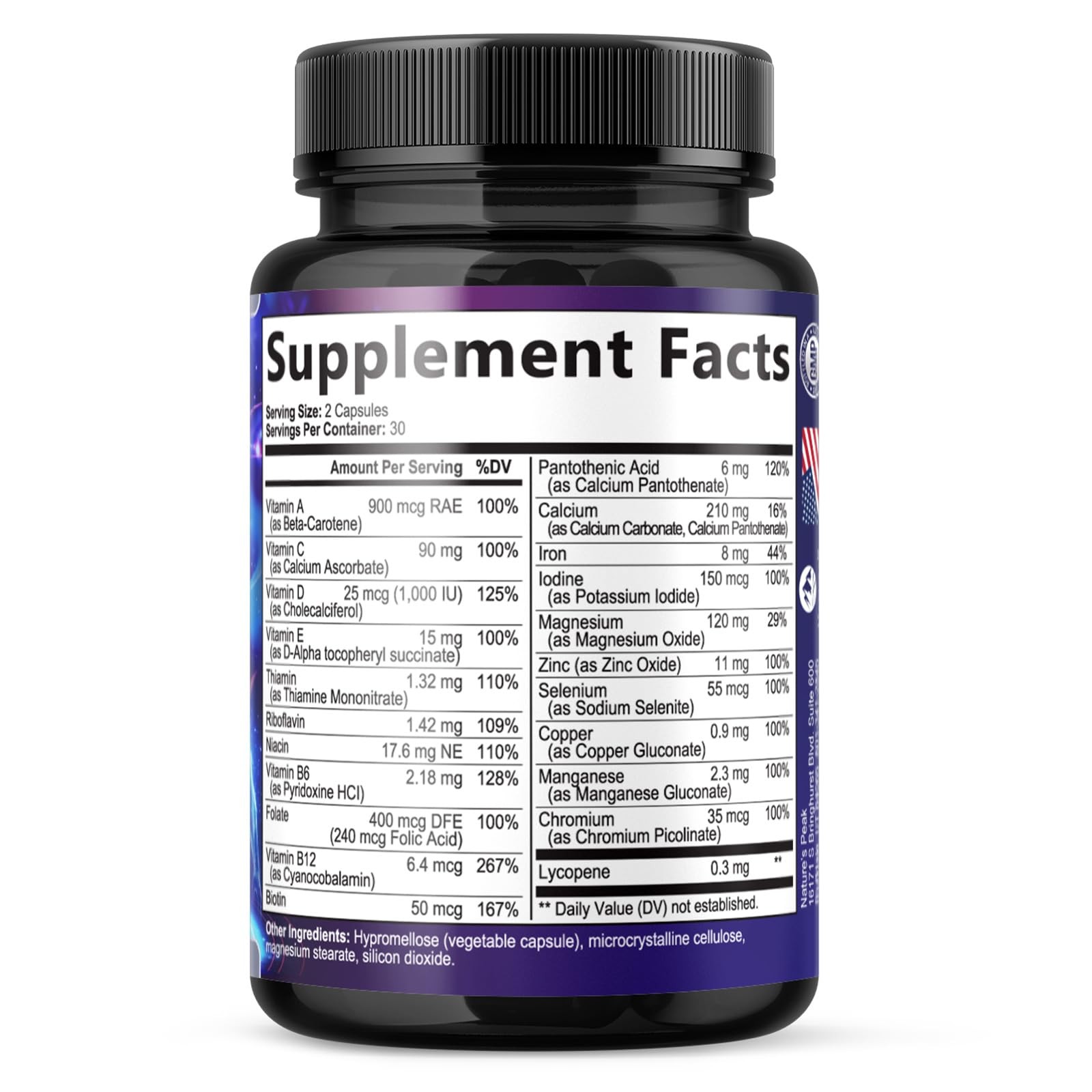 Men’s Multivitamins Supplement – Complete Daily 60 Count (Pack of 1)