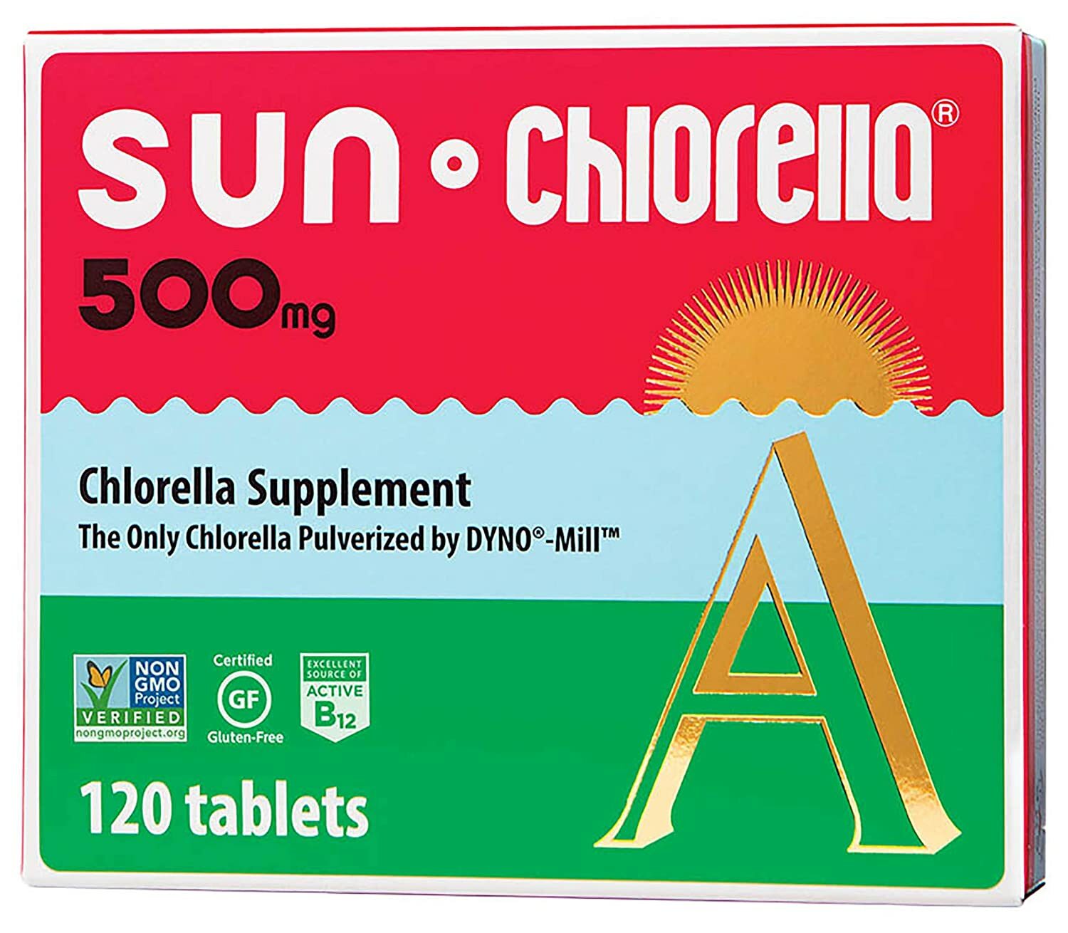 120 tablets SUN CHLORELLA ( 500mg ) Exp. 01/2028