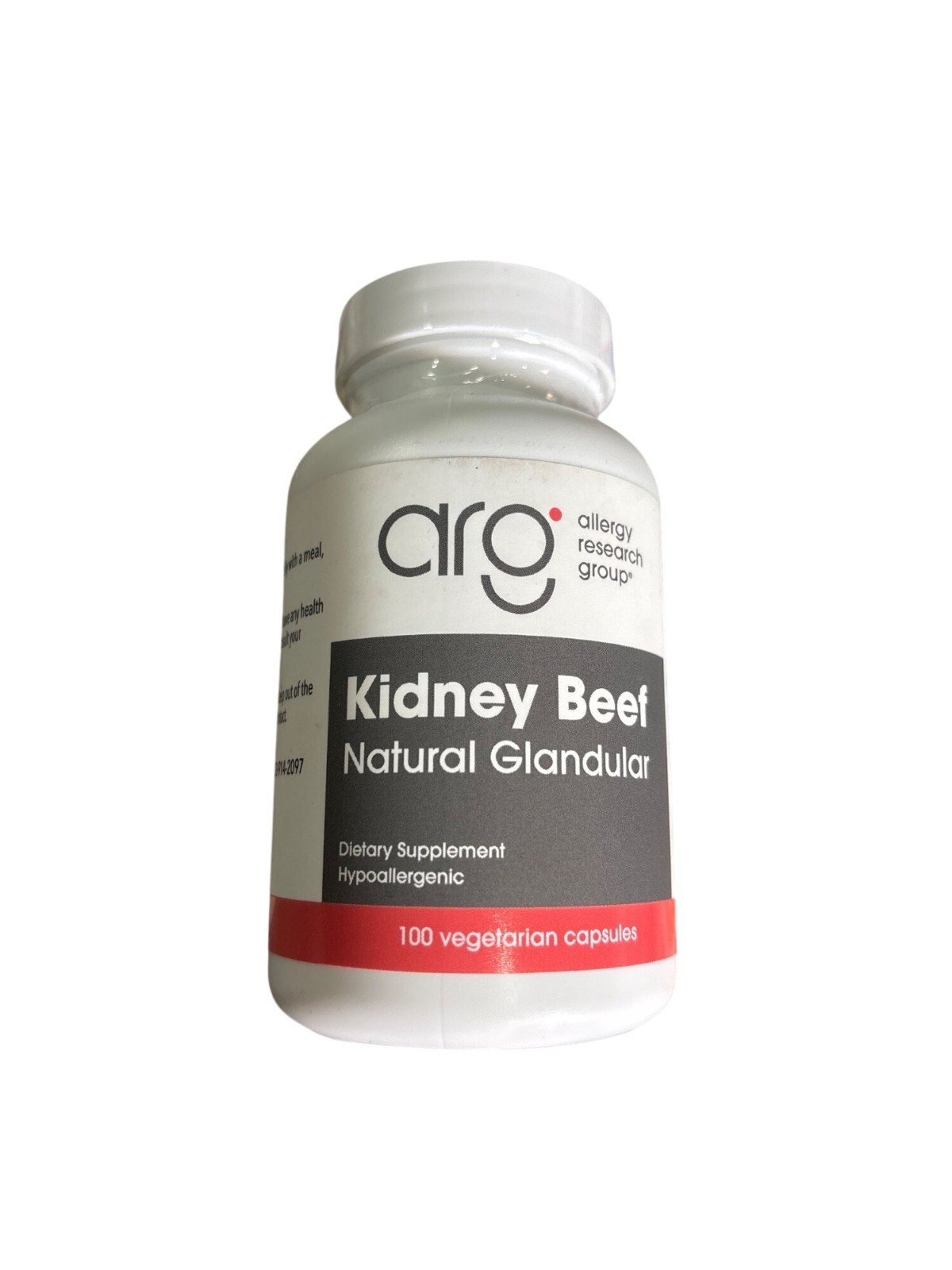 Allergy Research Group ARG, Kidney Beef Natural Glandular, 100 Veg Caps