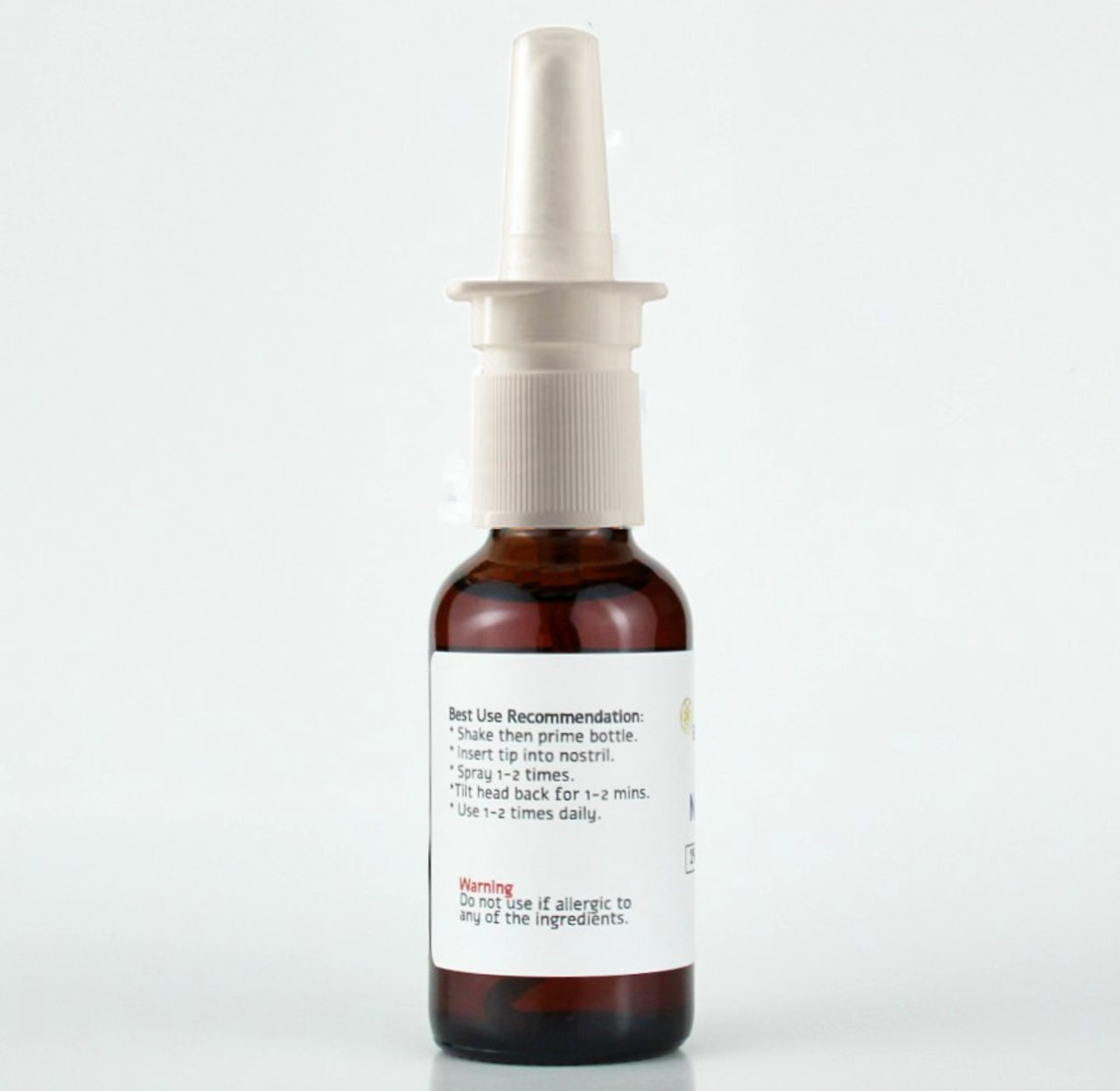 1% Povidone Iodine and Saline 1 oz Nasal Spray in Glass Bottle Fast Shipping