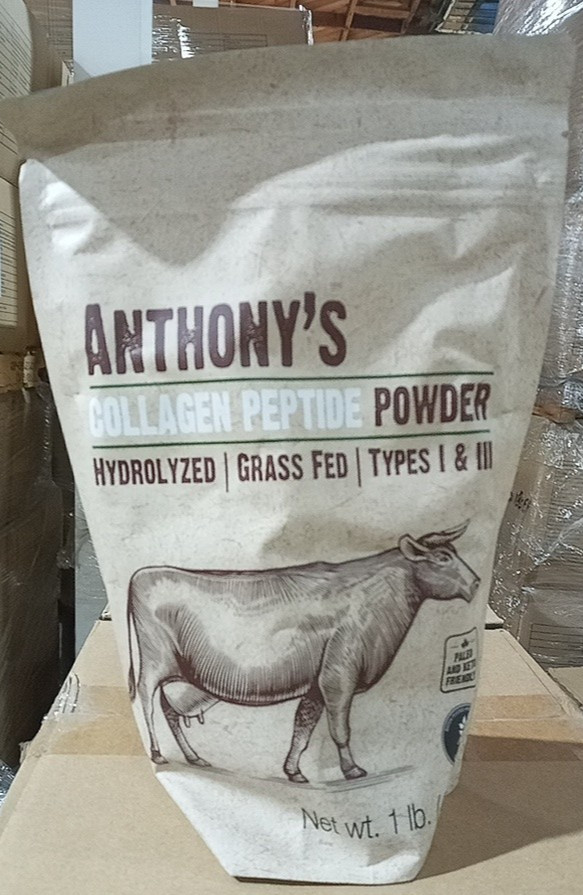 Anthony’s Collagen Peptide Powder 1 lb | Pure Hydrolyzed | Gluten Free | Keto