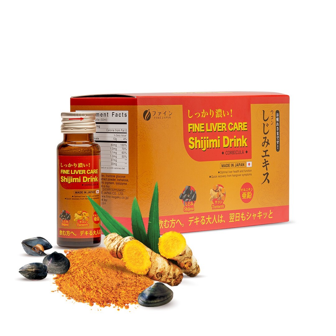 FINE JAPAN Liver Care Drink: Clinical Strength Liver Repair & Detox [3 Boxes]