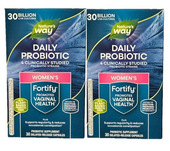2-Nature’s Way Women’s Fortify 30 Billion Probiotic 30×2=60 Caps