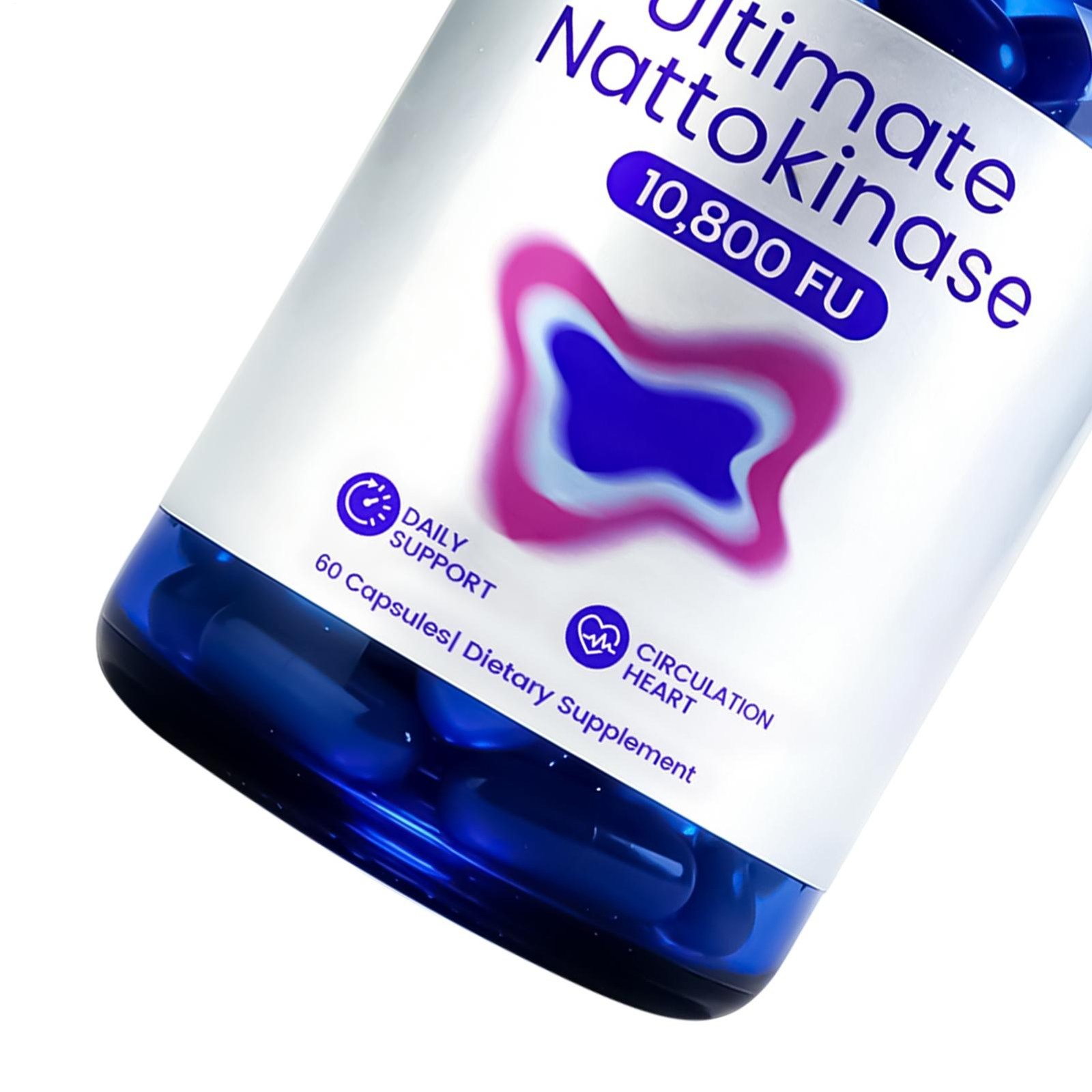 Nattokinase Ultimate Supplement with 10 , 800 FU of Nattokinase , Natural Suppor