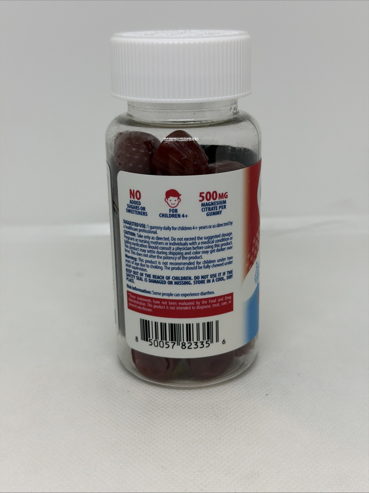 Sugar-Free Magnesium Gummies for Kids & Teens – 500mg 30 Count (Pack of 1)