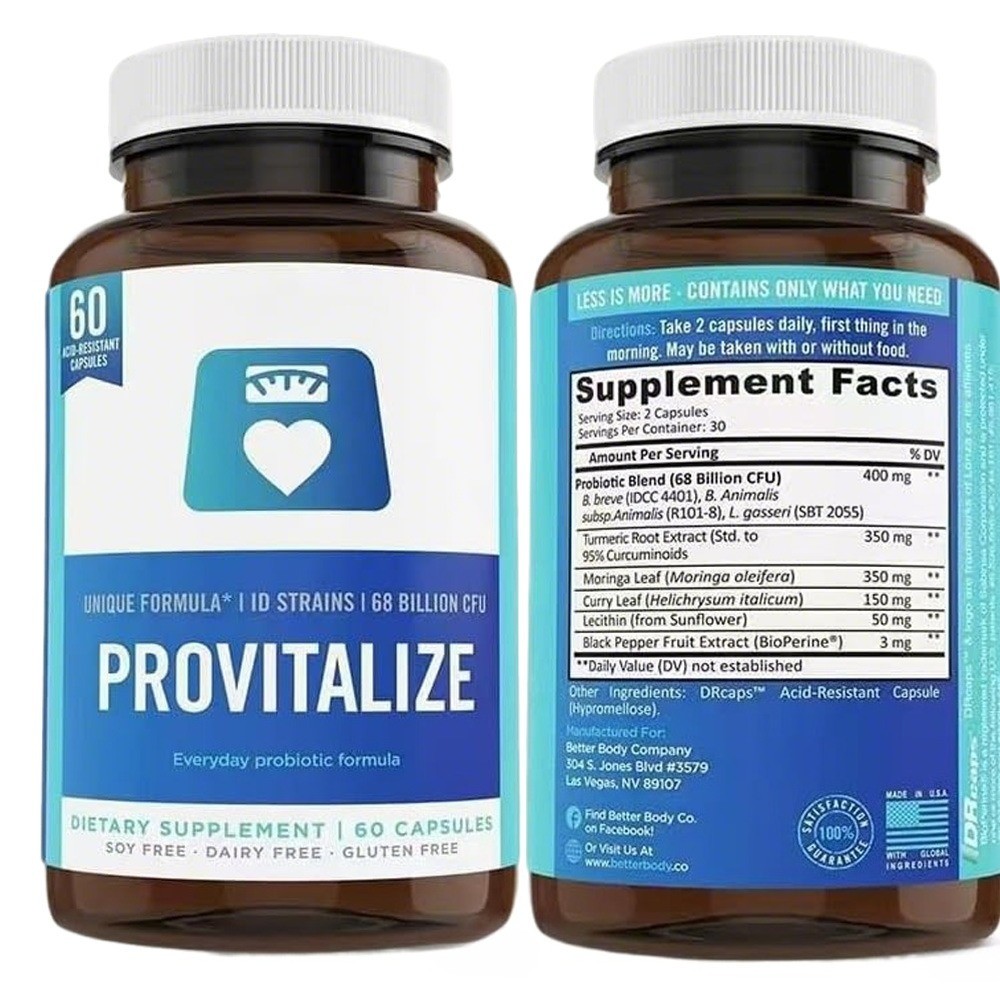 (2 Pack) 60 CT Women Probiotic Blend Formula with Curcumin for Digestion Health