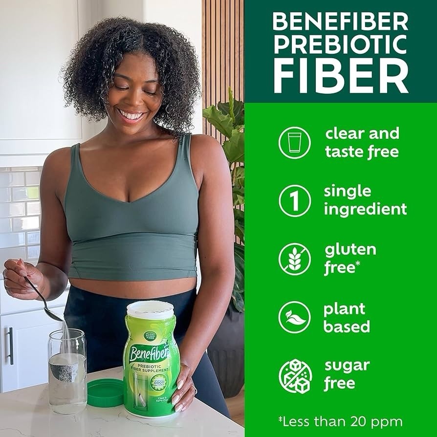 Benefiber Daily Prebiotic Fiber Supplement Powder Unflavored 8.7 oz 62 Servings