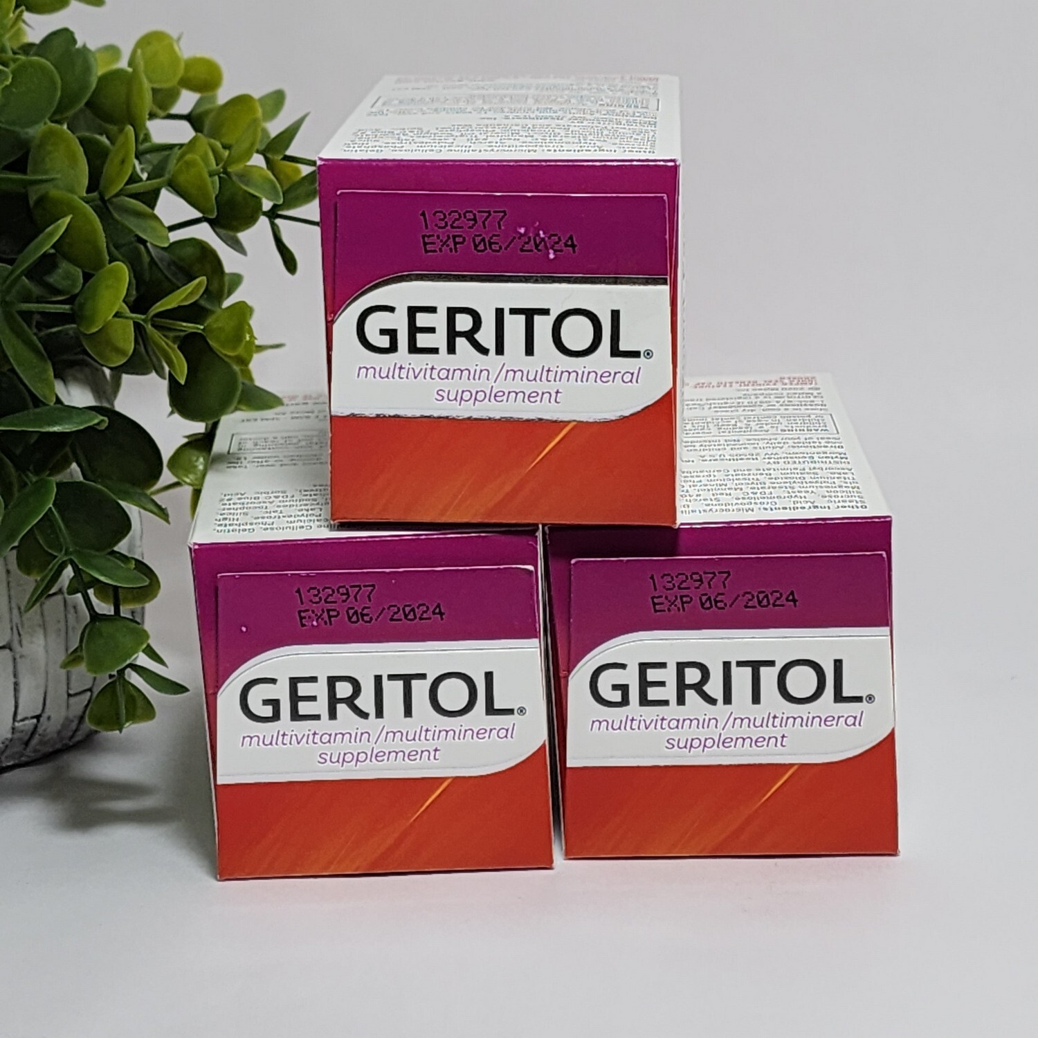 Geritol Vitamins Multivitamin & Mineral Supplement 100 Tablets Lot of 3 -06/2024