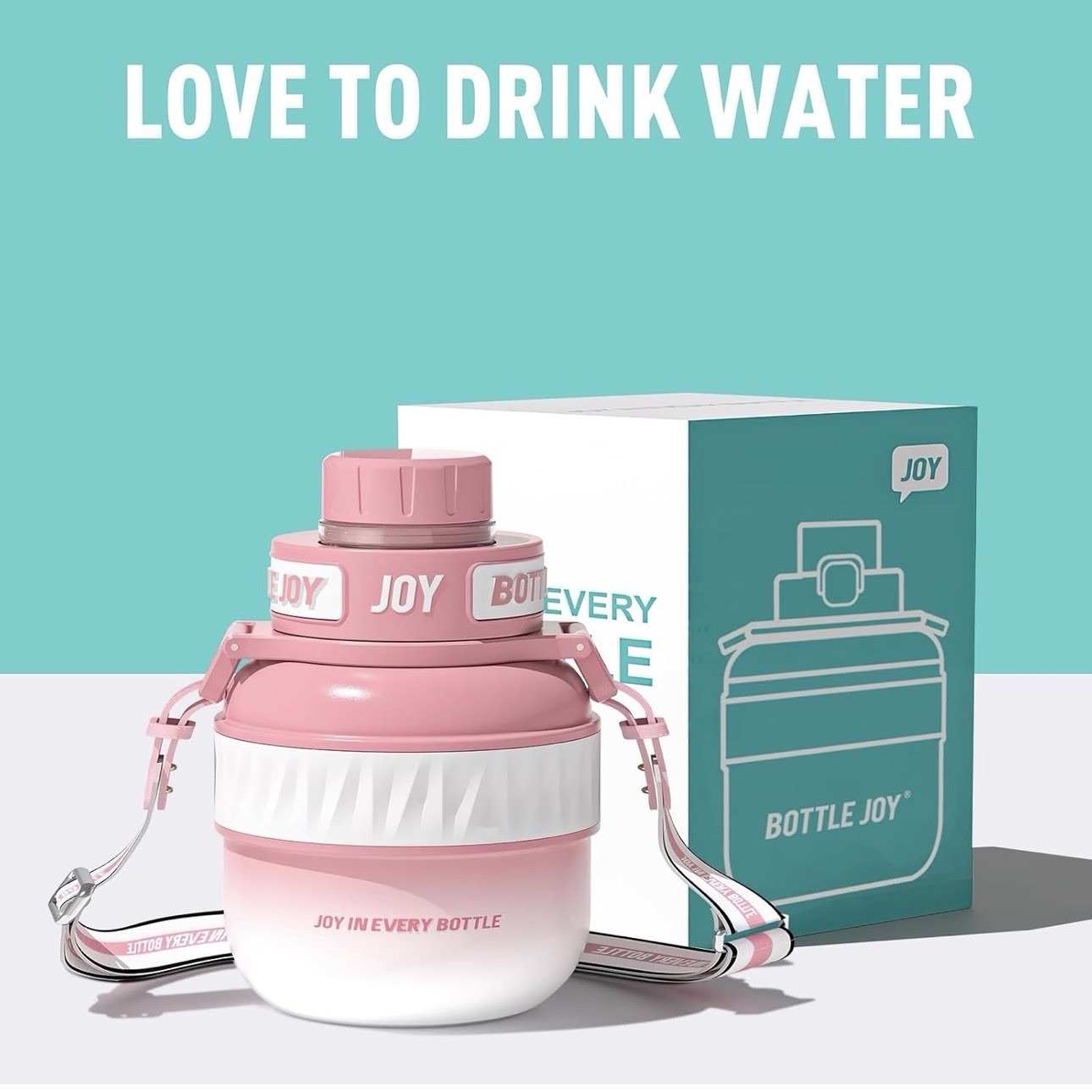 BOTTLE JOY Stainless-Steel Water Bottle: Kids 16 Ounces, Magical Unicorn