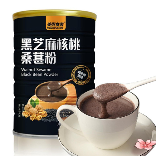 Black Sesame Walnut Bean Powder，Grain 17.6 Ounce (Pack of 1)
