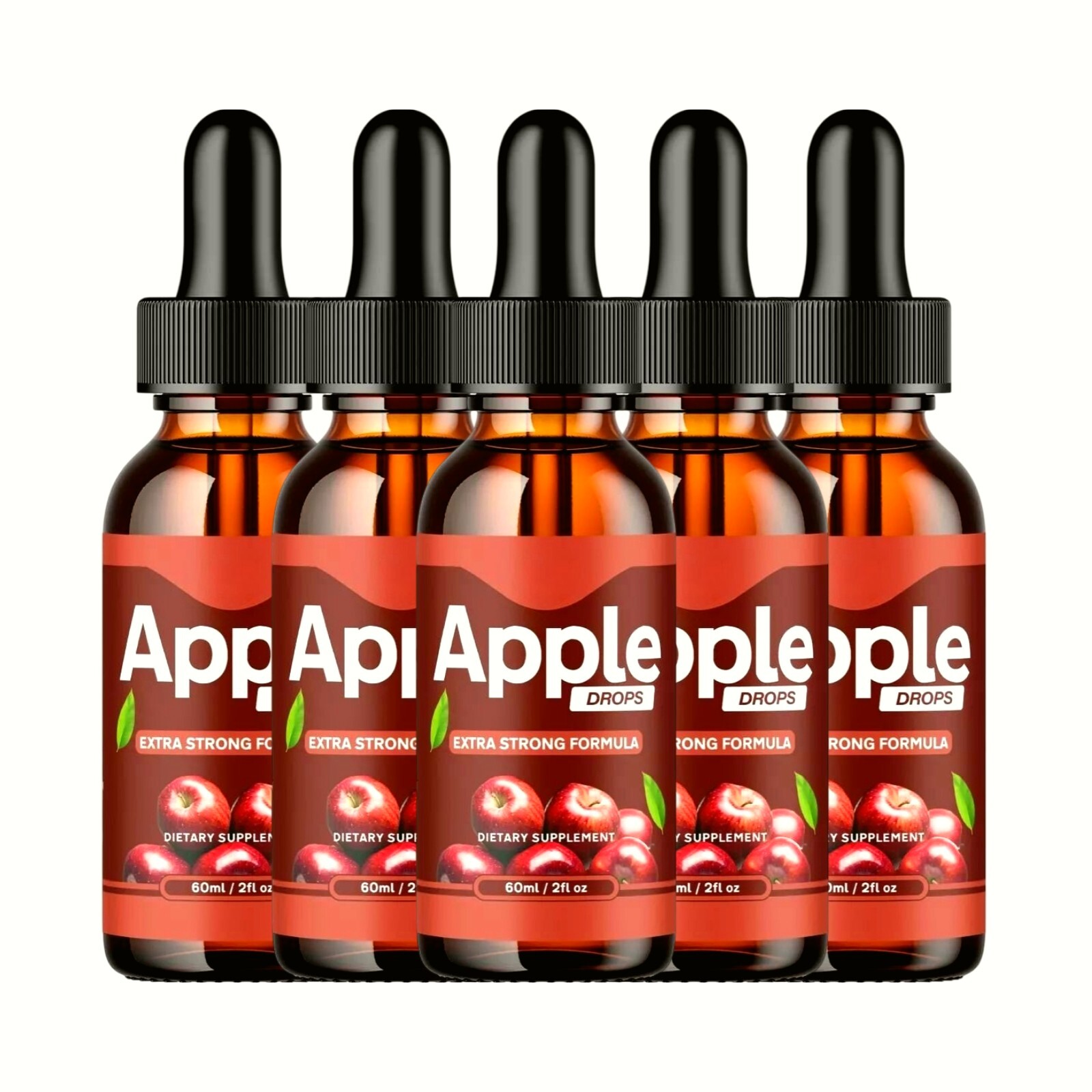 (5 Pack) Apple Drops – Extra Strong Formula AppleDrops Dietary Supplement