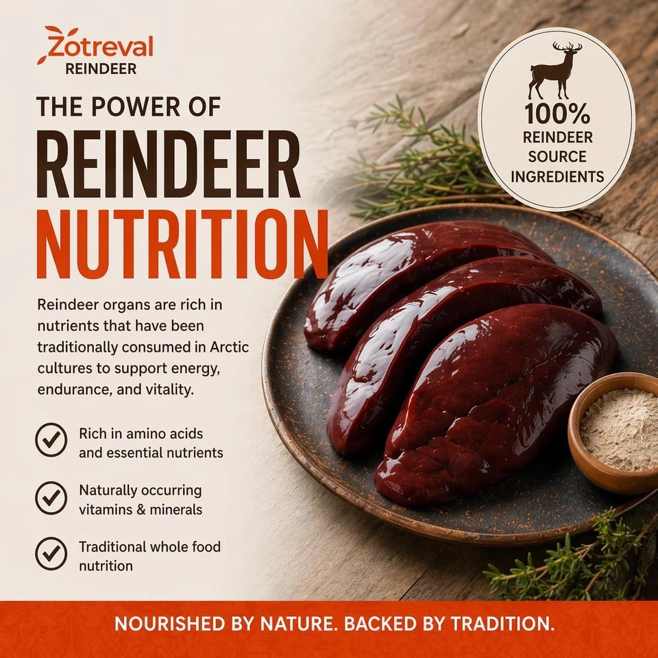 Reindeer Organ Supplement for Men Daily Arctic Herb Reindeer Organ Blend