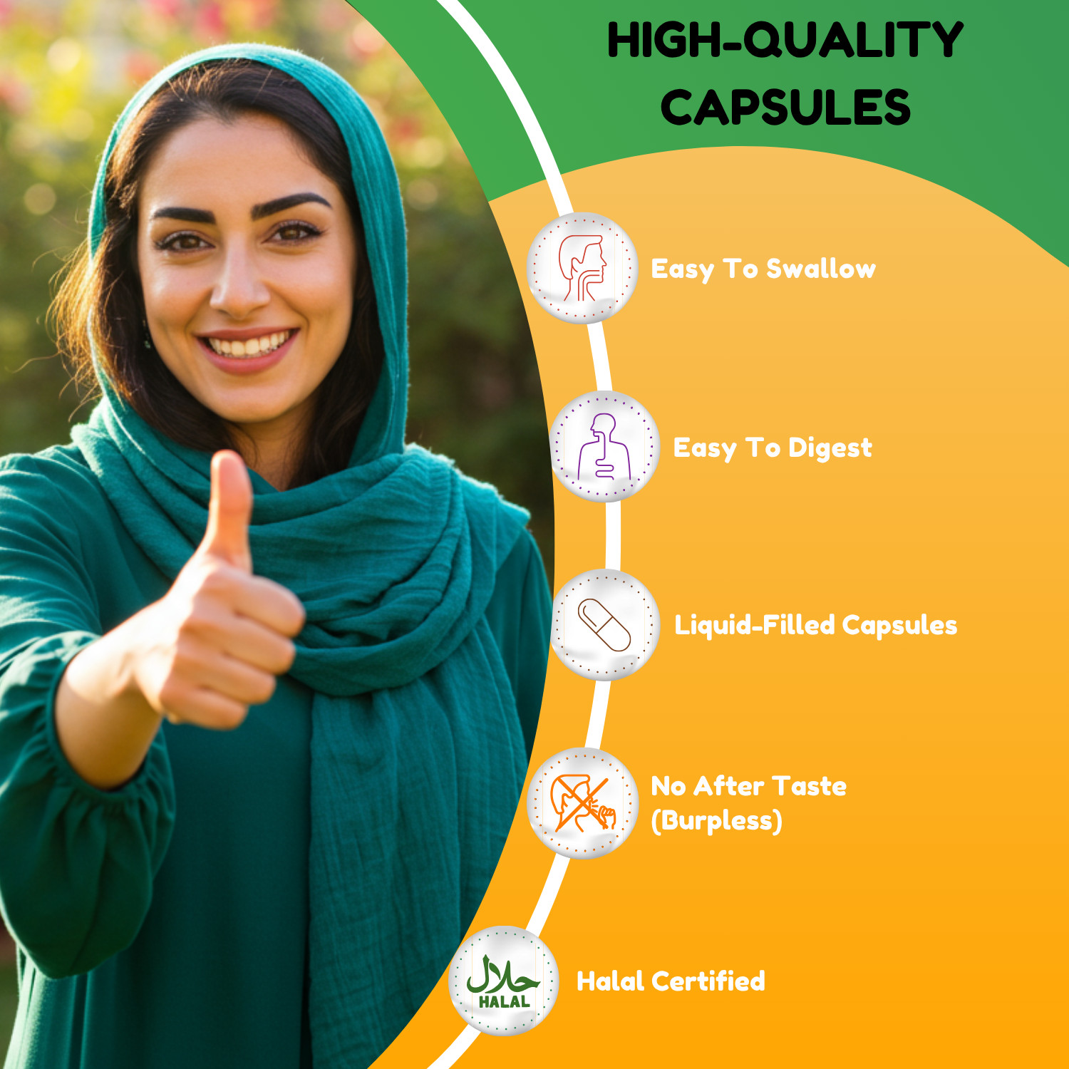 Shifaa Nutrition Halal Multivitamin for Women & Men, 90 Ct, Allergen-Free