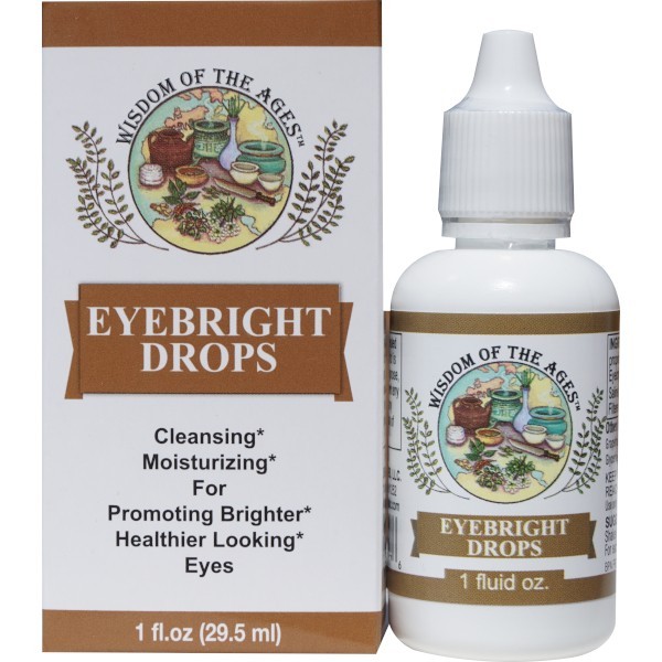 Wisdom of the Ages® Eyebright Drops 1 fl oz All Natural Eye Drops Moisturizes