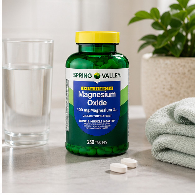 2-Pack Spring Valley Magnesium Supplement Tablet for Bone and Muscle 400mg 250CT