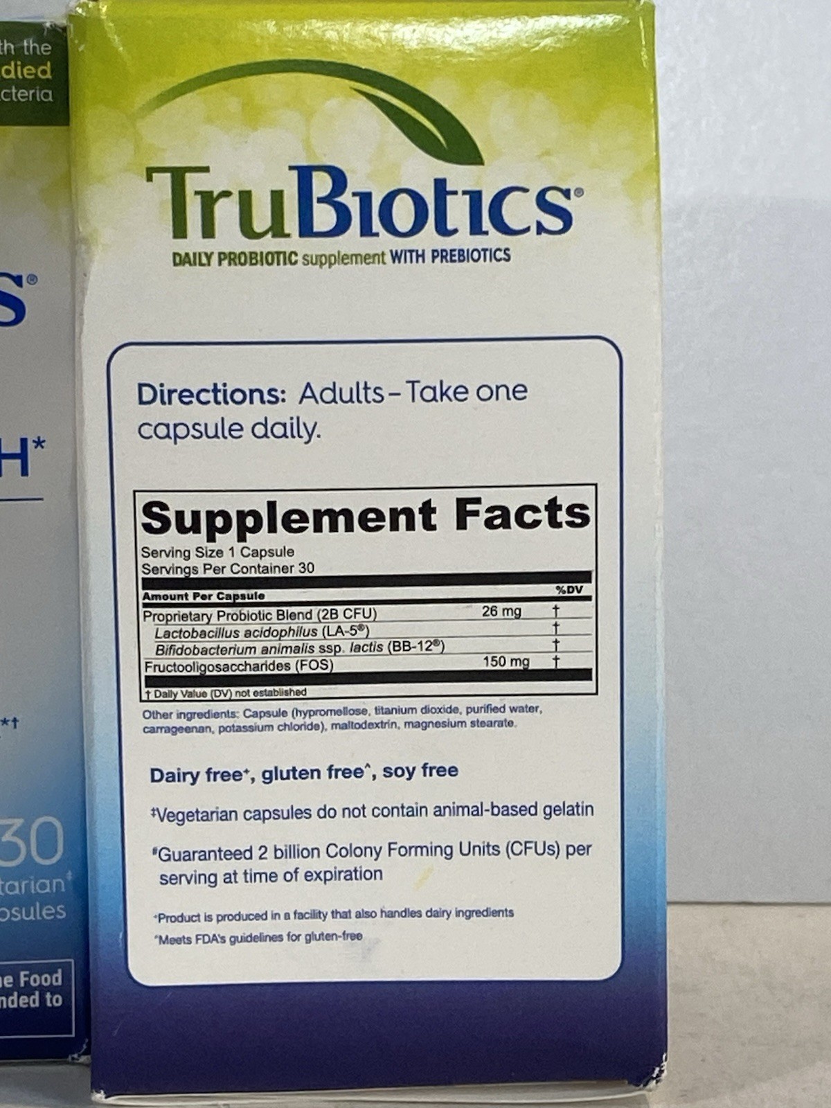 3x TruBiotics DIGESTIVE & IMMUNE HEALTH Daily Probiotic 30ea 2027 Sealed