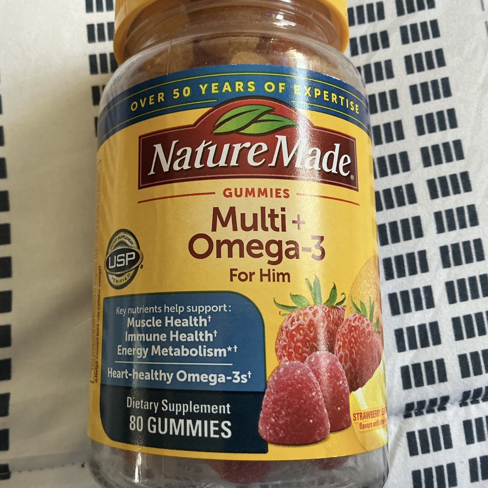 Nature Made Multi Plus Omega-3 for Him Gummies 80 Exp 11/26