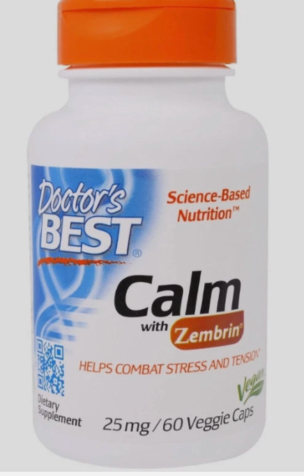 Doctor’s Best Calm with Zembrin 60 caps, EXP 02/2027