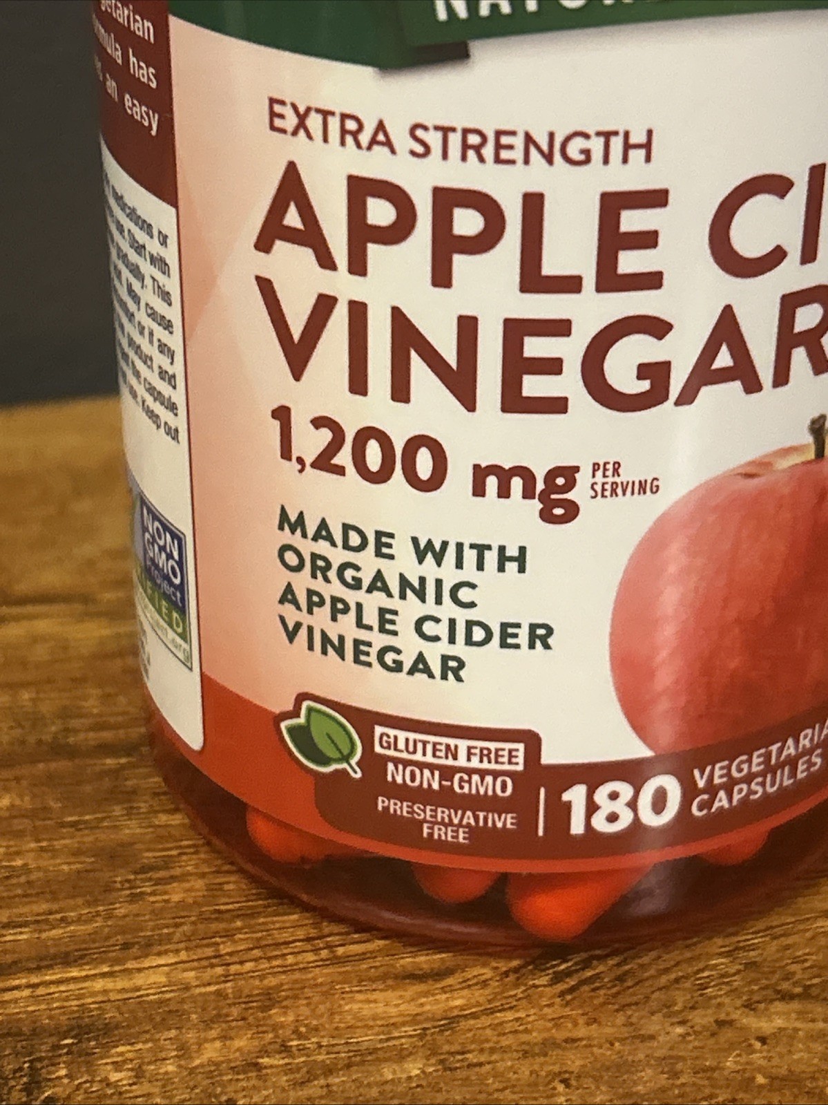 Nature’s Truth 1200mg Apple Cider Vinegar Capsules – 180 Count – Exp. 07/2028