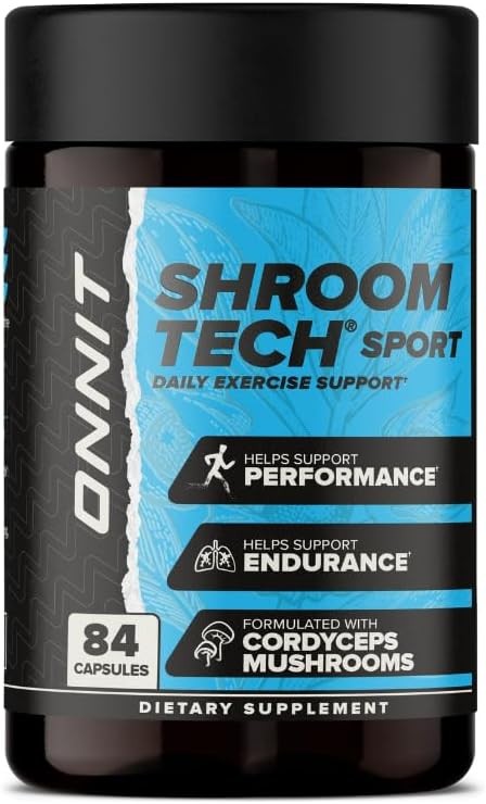 ONNIT Shroom Tech Sport Pre-Workout Energy Support Supplement Capsules, 84 ct