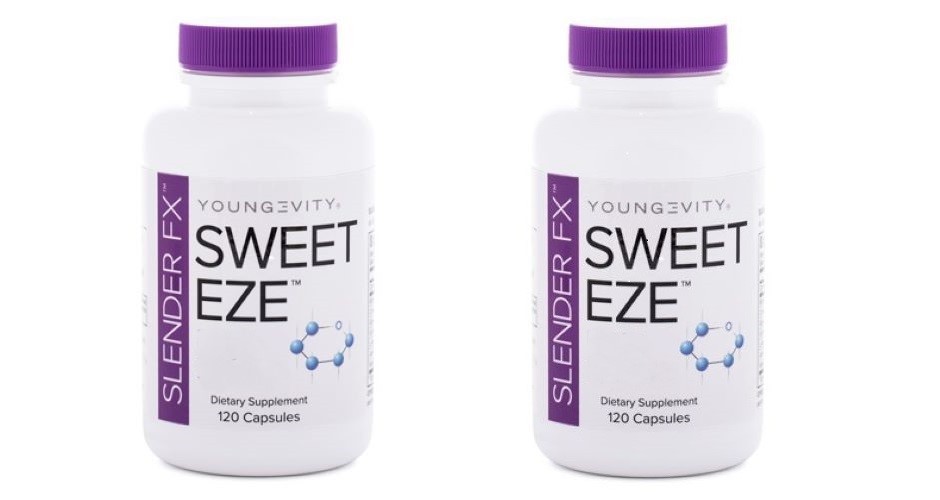Youngevity Slender FX Sweet Eze 120 capsules Dr Wallach 2-Pack FREE SHIPPING