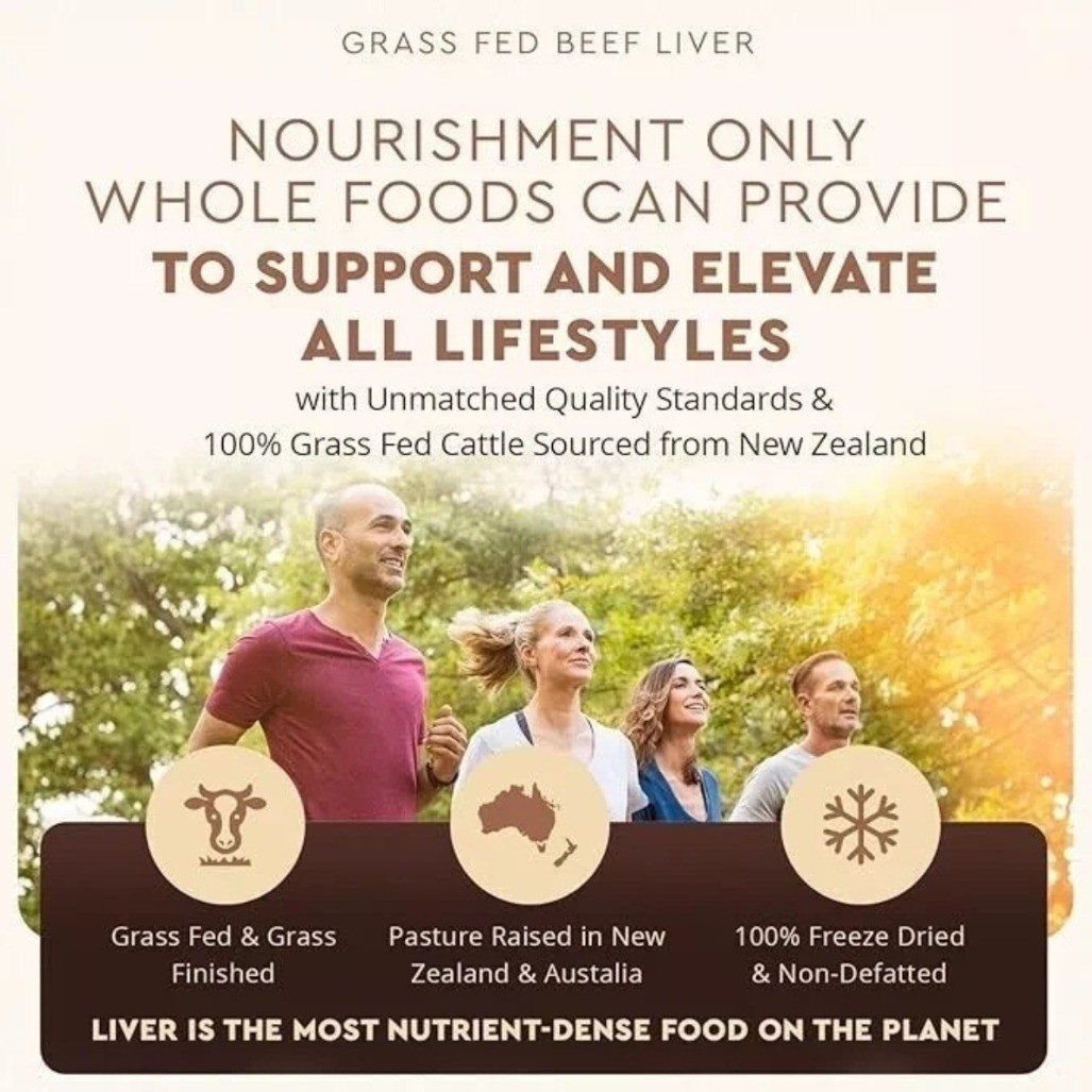 Ancestral Supplements Grassfed 180 Caps Beef Liver Health and Energy
