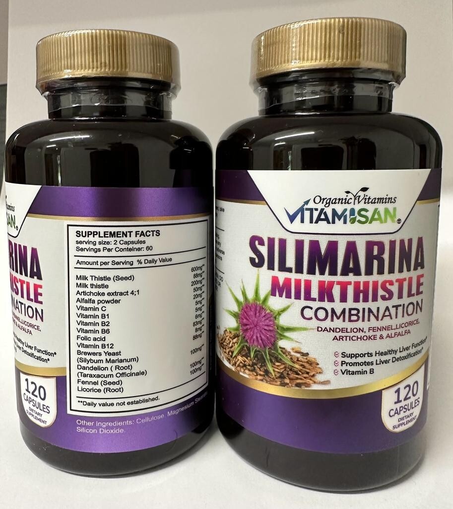 SILYMARIN MILK THISTLE LIVER silimarina cardo mariano liver cleanse support