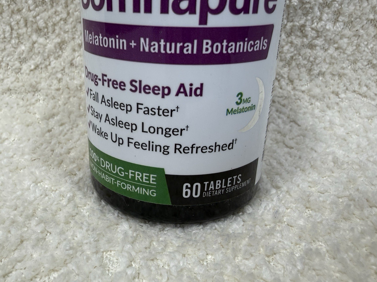 Force Factor Somnapure Drug-Free Sleep Aid 60 Count BB 08/2029