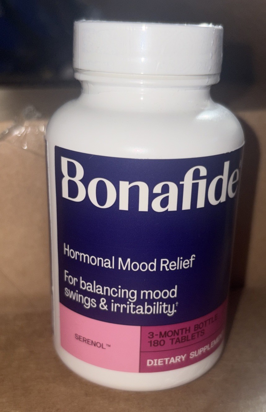 Bondafide Hormonal Mood Relief 3 Month Bottle Exp 12/28/2027