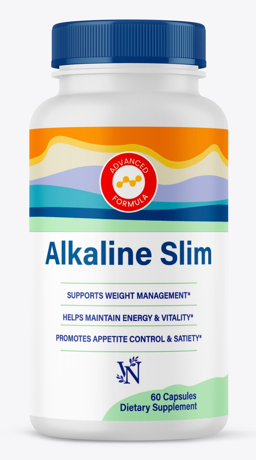 Alkaline Slim, Alkaslim Advanced Dietary Supplement Pills Daily Health 60CT 1Pck