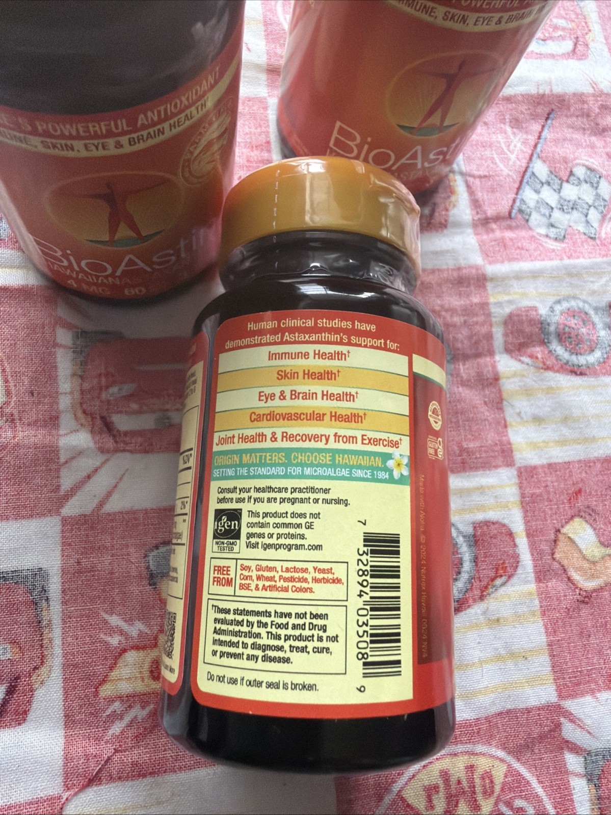 3X BioAstin Hawaiian Astaxanthin 4mg 60 Softgels Ea Exp 01/2028 Rd⬇️