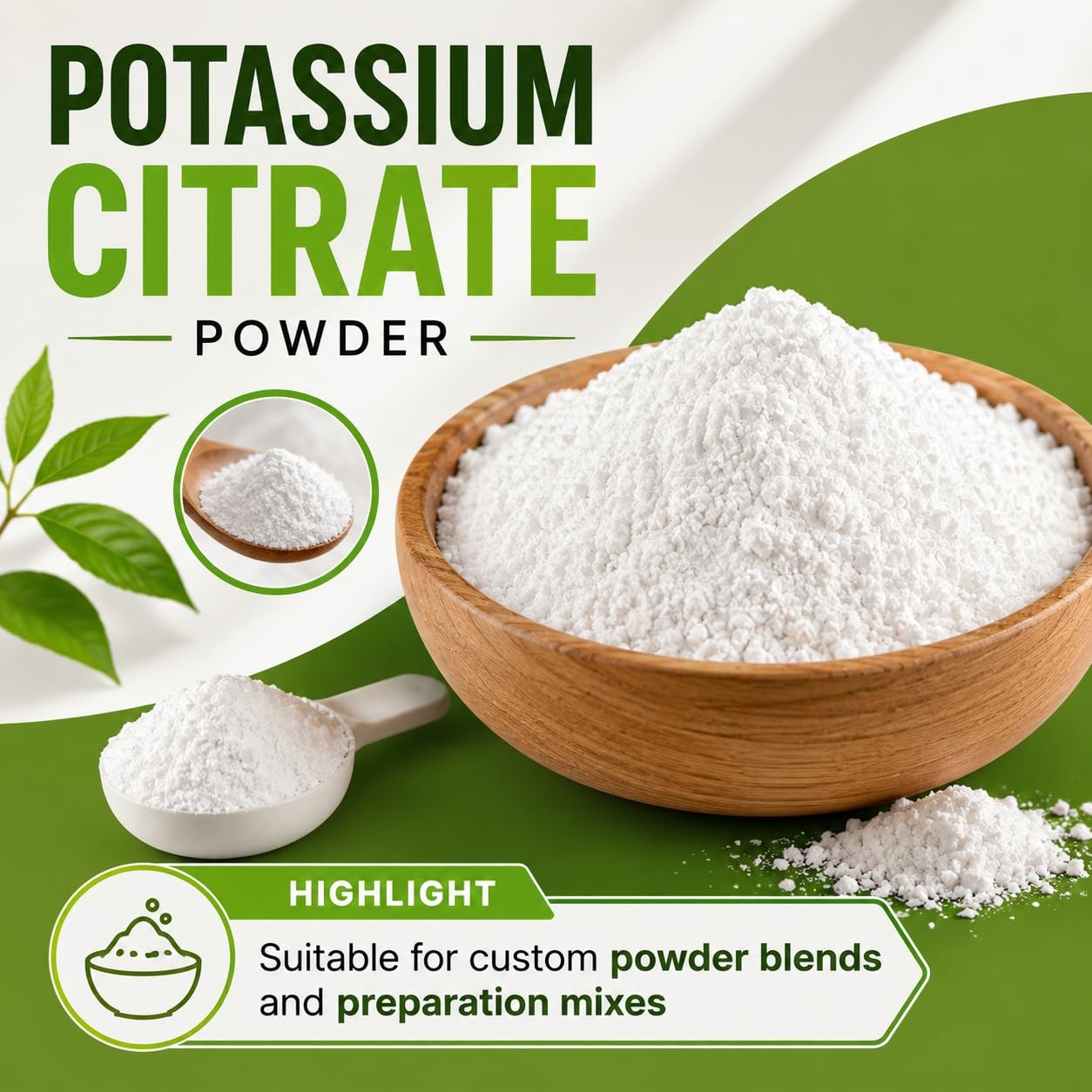 mGanna Potassium Citrate Powder – 227 g / 0.5 lbs – Food 8 Ounce (Pack of 1)