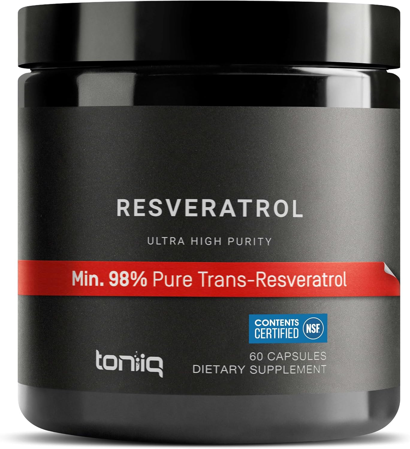 NSF Certified Ultra High Purity Resveratrol Capsules – 98% Trans-Resveratrol – H