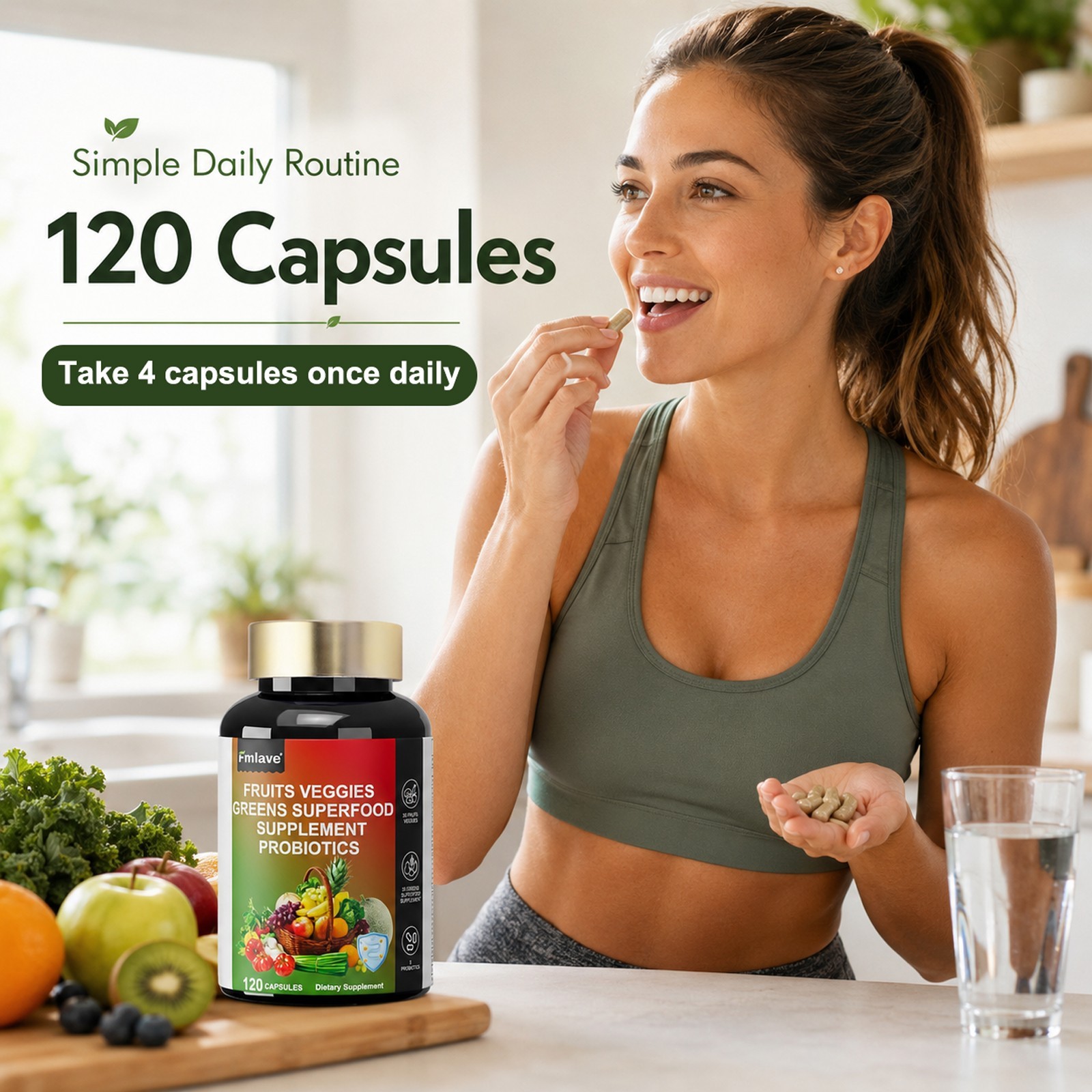 Organic Greens Superfood Tablets 2 PACKS – Greens, Fruits & Veggies for EVERYONE
