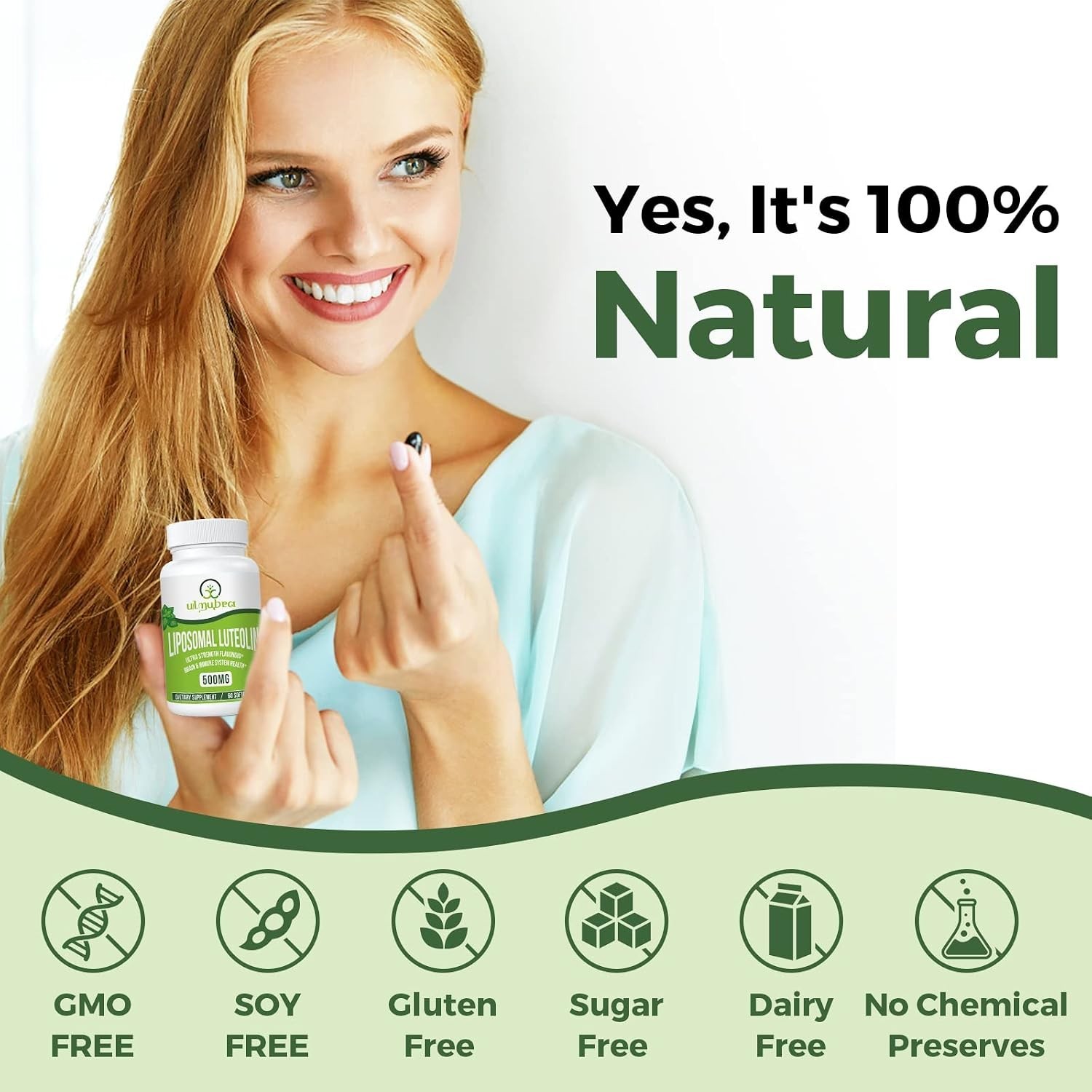 Potent 500MG Liposomal Luteolin Softgels – Non-GMO, 60 Count for Optimal Health