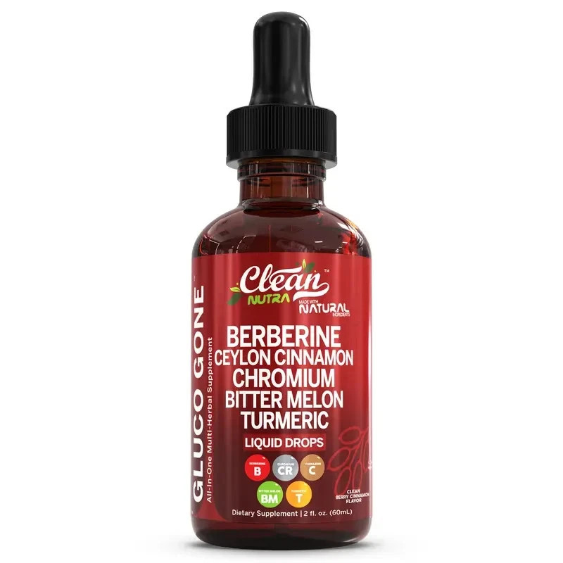 Clean Nutra Berberine with Ceylon Cinnamon Supplement Liquid Drops