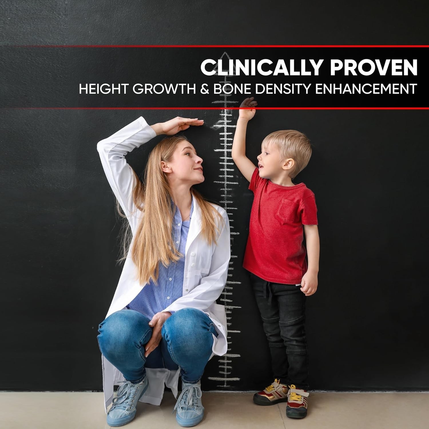 Height Growth Increase Gummies 120G Vitamins BIOTEQUELAB Tall Supplement Calcium