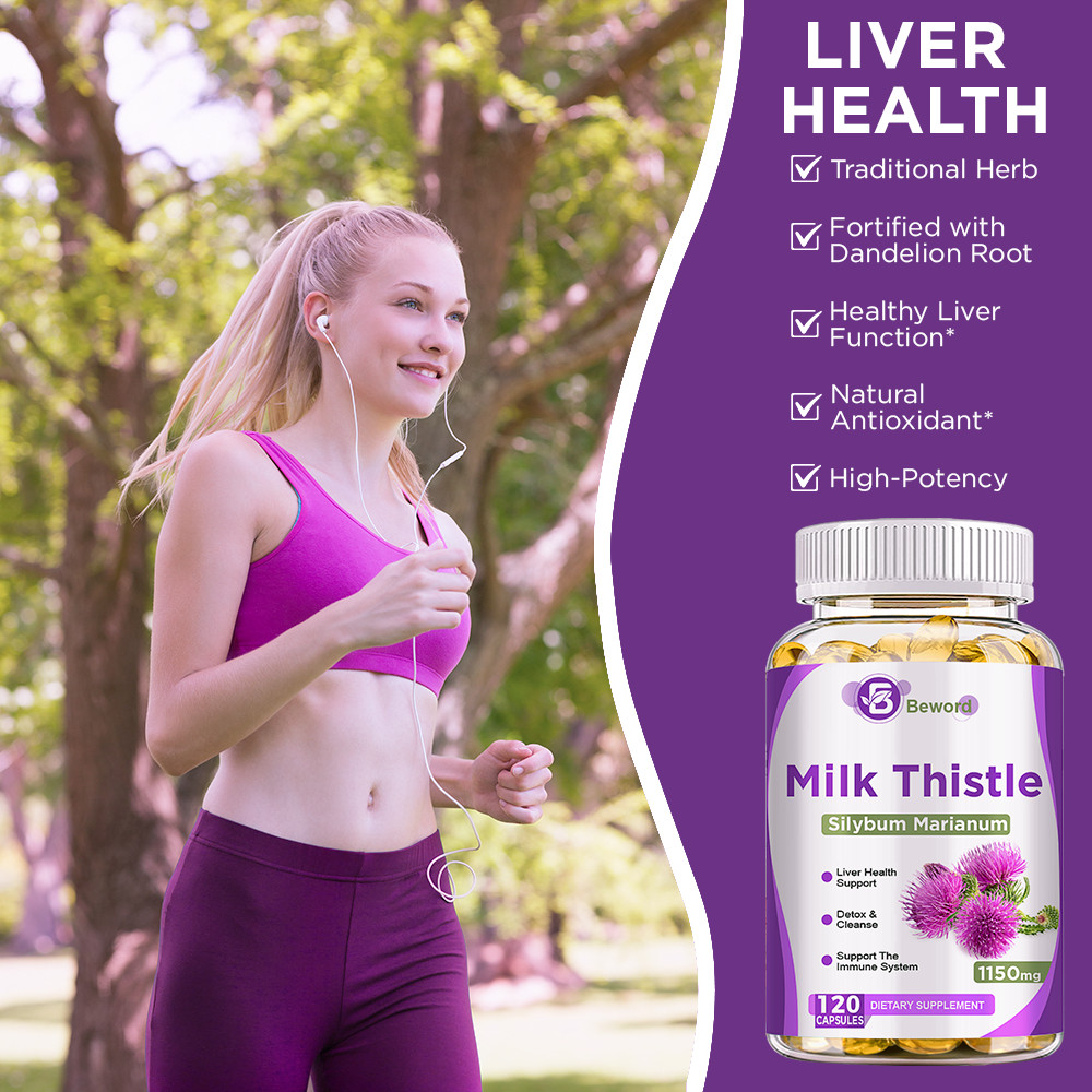 Liver Support 120ct Cleanse Detox Repair Health Milk Thistle Dandelion Root