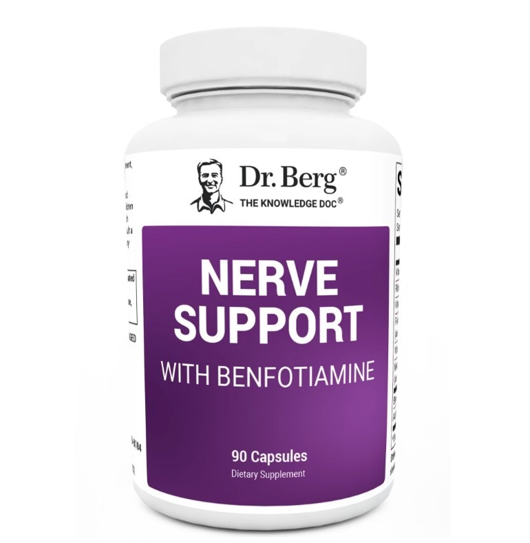 Dr. Berg Nerve Support with Benfotiamine, 2 PACK, 90 Capsules each (180 total!)