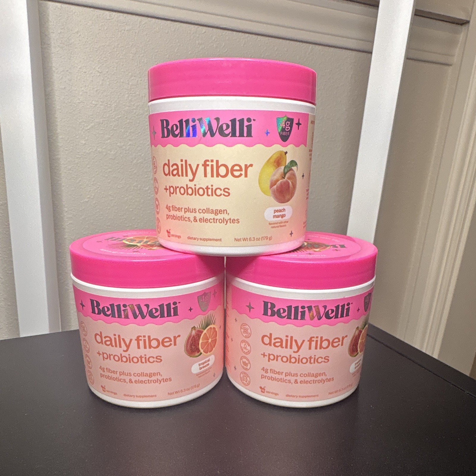 BelliWelli Daily Fiber Probiotics Supplement