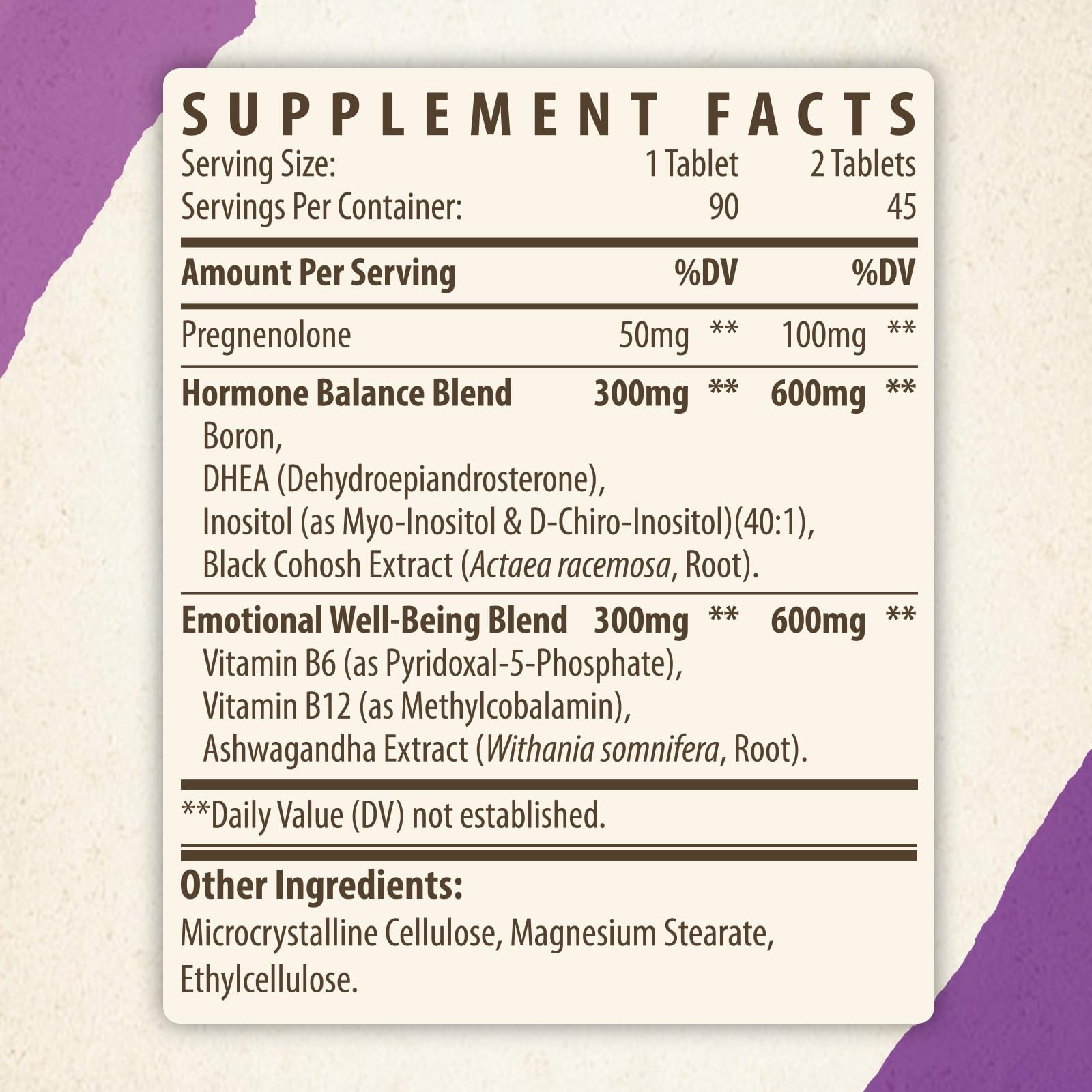 Kynderynl Pregnenolone with Ashwagandha for Women, 90 Count (Pack of 1), N/a