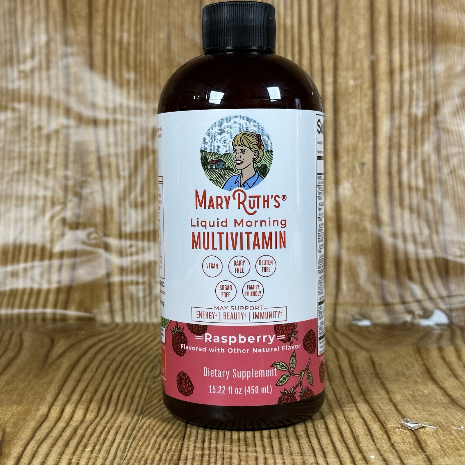 MaryRuth’s Liquid Morning Multivitamin Raspberry 15.22 oz Vegan Sugar Free 11/26