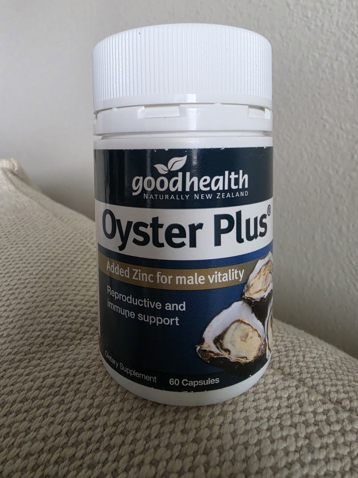 Good Health Oyster Plus Capsules with Zinc, Male Vitality, 180ct (60×3).
