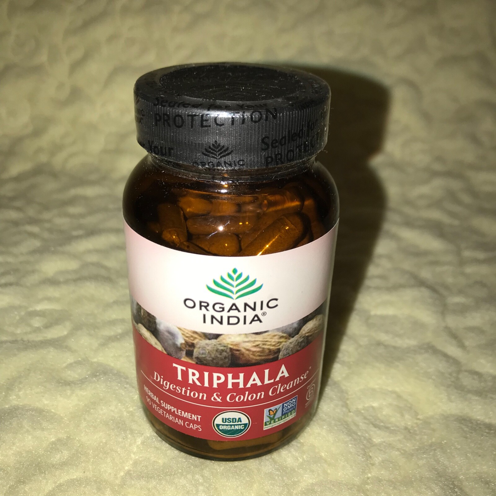 Organic India Triphala Digestion & Colon Cleanse 90 Vegetarian Capsules Exp 7/27